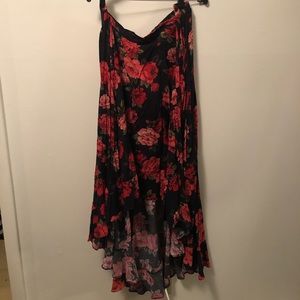 Torrid floral hi-low skirt